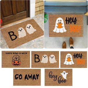 Tapetes 1 PCS Halloween Capacho Assustador Bem-vindo Tapetes de Festa de Férias Decoração Suprimentos Não Slip Borracha Lavável Tapetes Sob 50