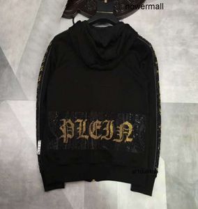 Hip-Hop Hoodie Plein Skull Rhinestone Philipps Brand pp Loose Characteristic Thick Pullover Personality Luxury BEAR Men's 81447 Warm Sweatshirt BE5N