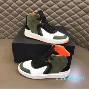 2023S Shoes Higt Top Sneakers Calfskin Suede Leather Sole Outdoor Sports Men's Wholesale Footwear EU38-46