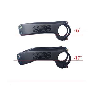 Bike Groupsets EC90 Carbon MTB Mountain bike 6 17 degree 31.8MM Road carbon stem positive and negative Cycling parts Bicycle Stem 231010