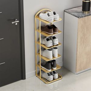 Storage Holders Racks Modern Minimalist Light Luxury Home Door Shoe Rack Bathroom Door Multi-layer Storage Rack Simple Wrought Iron Metal Slipper Rack 231007