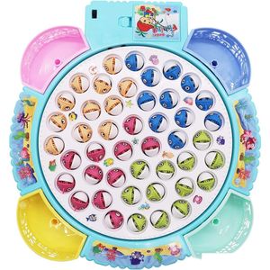 Brinquedos inteligentes Brinquedos inteligentes Bo Jogo de pesca Toy Rod Board girando com música inclui 45 peixes e 4 polos habilidade motora fina tr dhvxa