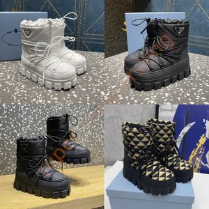 Designer Boots Women Boots Snow Plush Boots Lace-Up Boots Half Boots Classic Style Shoes Winter Fall Snow Boots size 35-41