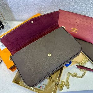 Markenbrieftaschen Mahjong-Tasche einzelne Umhängetaschen diagonaler Umschlag Damentasche mit Box