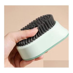 クリーニングブラシポータブル家庭用クリーニングブラシプラスチック製の柔らかい髪の洗濯洗浄カラーコントラスト衣服靴c dhare