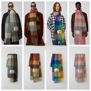 Scarves 2022Women Sacrf Brand Cashmere Winter Scarf Designer Blanket Women Type Colour Chequered Tassel Imitated237e