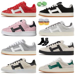 Classic 00s Designers Casual Shoes Core Black Dark Green Cloud White Grey Semi Lucid Better Scarlet Spice Yellow Men Women flat Trainers Sports Sneakers with sock