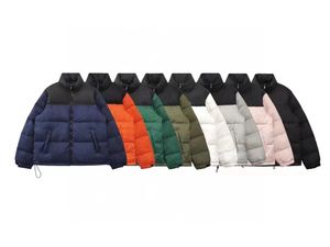 男性カップルのための有名なジャケットの男性女性パフジャケットショートデザイナーコートジッパーパッチワークハイストリートウェアアウトドアボディウォーマートップ衣類サイズM-2xl
