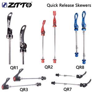 Bike Headsets ZTTO Ti Skewer Ultralight Axle QR MTB Road Quick Release lever Front Wheel 100 Rear 135 Cycling Hub parts 231010