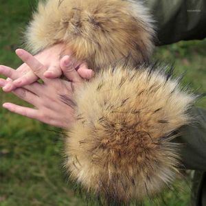 1pair Gifts For Women Faux Fur Cuff Plush Costumes Wrist Fashion Leg Arm Warmer Elastic Furry Party Coat Sleeve Winter Autumn1258M