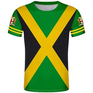 JAMAICA T SHIRT DIY Custom Made Name Number Jam T-Shirt Nation Flag JM JAMAICAN COUNTY COLLEGE PRINT PO LOGO 0 KLÄDER274W