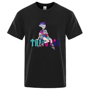 Yeni Trapstar Designer T Shirt Erkek Kadın Moda Giyim Sokak Kız Büyük Boy T-Shirt% 100 Pamuklu Yaz Tee Marka Tops