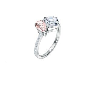 Ringe Swarovski Designer Luxus Mode Frauen Beloved Forever Herz Begleitring Weiblicher Swarovski Element Kristall Ring