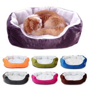 Cat Beds Furniture Pet Cat Dog Bed Autumn Winter Warm Cozy Dog House Soft Fleece Nest Dog Baskets Cat Mat Lovely Teddy Bear Pet Kennel Supplies 231011