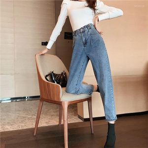 Jeans da donna Blu Donna a vita alta Y2k Vintage donna 2023 Streetwear Harem Pants Abbigliamento femminile di moda coreana