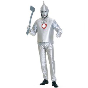 Adult Men Halloween Party Tin Man Costumes Cosplay Stage Performance Fancy Dress