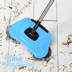 Hand Push Sweepers Sweeping Machine Household Without Electricity 360 Degree Rotating Automatic Cleaning Sweeper Broom Dustpan 231011