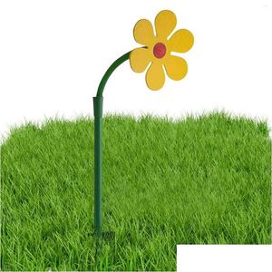 Equipamentos de rega Aspersor em forma de flor louca para jardim sistema de gramado flor 360 girando estaca decorativa dançando daisy drop deliv otci6