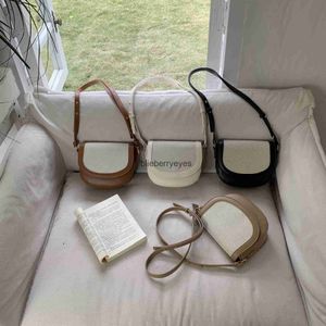 Cross Body Start-up 2023 och enkel axelväska Casual Bag Canvas Pu Mini Portable Bagblieberryes