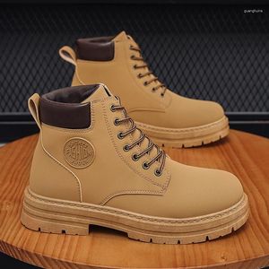 Boots Sapatos para homens para homens 2023 Men's Shoe Leather Boot Caminhando Social Masculino Momente Man Homem Trabalho de Segurança