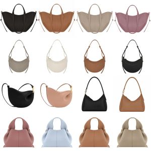 Luxury Designer Half Moon Paris Saddle Underarm Bag camel Shoulder bag number nodde CrossBody tote Bags Women Leather handbag G23101214PE-6