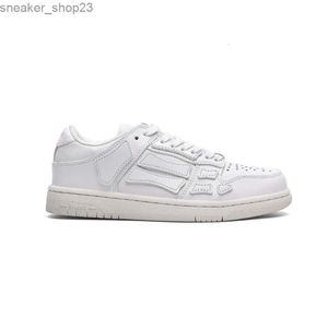 Skel Shoes Tasarımcı Ayakkabı Mens Spor Sneaker Amiiri Kemik Tıknaz Üstü Küçük Beyaz Moda Kaykay Gerçek Deri Çok Yönlü Yüksek Ek 14 NJPX