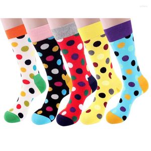 Men's Socks Wholesale 50Pairs Men Happy Cotton Good Quality Colorful Skateboard Male Hip Hop Long Funny Gifts