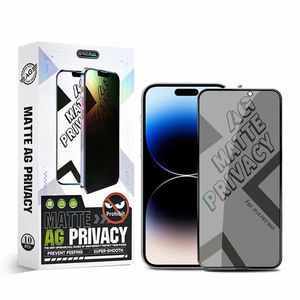 İPhone 15 Pro Maks 14 Plus 13 Mini 12 11 XS XR X 8 7 SE AG MATTE Gizlilik Temperlenmiş Cam Anti Casus Film Tam Kapsam Kapağı Kavisli Koruma