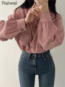 Women's Jackets Autumn Pink Jacket Coat Women Korea Style Long Sleeve Pleated Ladies Cropped Casual Loose Fashion Woman Shirt 2023