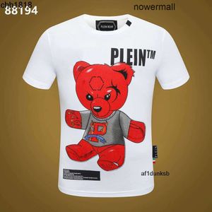 Tshirt Plein Philipps Pp High Skull Clothing T-shirts Bear Hip t Rhinestone Shirt Men Men Mens Classical Designer Jakość