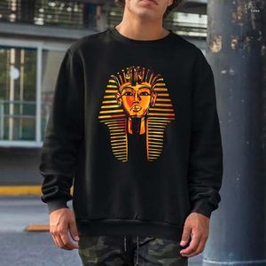 Felpe con cappuccio da uomo Re Faraone Tutankhamon Tut Felpe dell'antico Egitto Uomo Donna Streetwear Girocollo con cappuccio Top in cotone