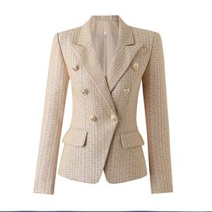 W011 slimfit Fashion Luxury queen party Spring Collection Texure Pattern Formal Jacket Elegant Women Wear Blazer Cocktail234u