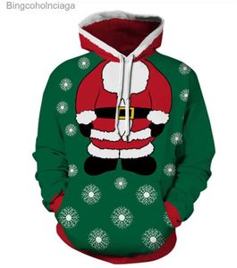 女性のパーカースウェットシャツ2023ユニセックス醜いクリスマスセーター3Dプリント面白いクリスマスプルオーバーパーカースウェットシャツ男性女性秋の冬プラスサイズ衣料品