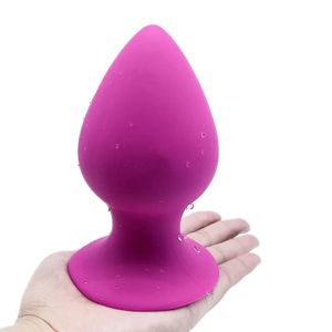 Brinquedos anais 42-70mm plug anal dilatação butt plug para homens massagem de próstata duro silicone anal plug com ventosa anal brinquedos sexuais 231011