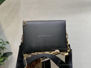 Kvinnliga modekedjespåse Baguette Messenger Purse Crossbody Body Woman Handväskor 57790 Couss Stick Bag 21263 Präglad brev