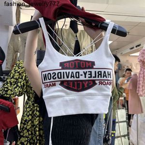 T-Shirt Kadınlar Küçük Tank Üstü Baharatlı Kız Kalp Makinesi Yağ Mm Kadın Tasarımı Küçük Tank Top İnce Fit Kısa Mektup Baskı Kadınlar Kolsuz Top