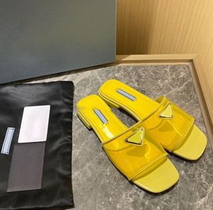Классические прозрачные полутапочки с треугольной пряжкой на плоской подошве и одним ремешком, женские летние универсальные модные сандалии Lazybones с квадратной головкой
