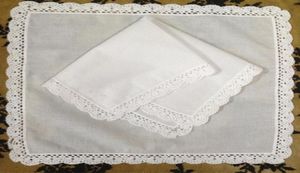 Uppsättning av 12 hemtextiler bröllopshandduk 3030 cm bomull damer hankies vuxna kvinnor hanky fest gåvor broderad virkning lace23688727