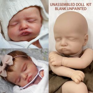 Dolls 18 Inches Vinyl Reborn Doll Kit Hand Made Baby Rosalie Supply DIY Toy Diy 231011