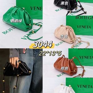 Bolsa feminina tote bvs cassete loops nuvem tecido nó sacos y com logotipo mini bolsa pequena bolsa de couro dourado à prova d'água cor de alto valor versátil moda dc4v