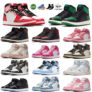 Palomino 1s Basketballschuhe 2023 Mode Jumpman 1 Damen Herren Eastside Golf 1961 Mid Fierce Pink Cactus Jack Reverse Mocha Low Black Phantom Sneakers Trainer Größe 13