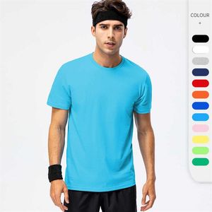 Herrkvinnor Cotton Loose T-shirt Skjorta Casual Running Fitness Gym Clothes Activity Suit Team Sports Short Sleeve Tee T281T