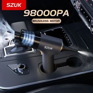 Altra organizzazione per le pulizie SZUK 98000PA Aspirapolvere per auto Mini potente macchina per la pulizia Forte aspirazione portatile per la casa portatile Wireless 231011