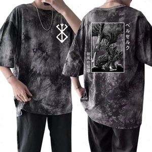 Berserk guts t camisa masculina manga curta anime japonês tees264b