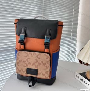 Designer coa ch ryggsäck lyxmärke handväska dubbla axelband ryggsäckar kvinnor plånbok riktiga läderväskor dam kontrast pulser duffle bagage av fenhongbag