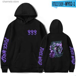 Erkek Hoodies Sweatshirts Sıcak Baskı Meyve Suyu Wrld Siyah Hoodies Erkek Kadın Sweatshirt Unisex Trailtsuits Hip Hop Rapçi Sokak Giyim Sıradan Erkek Kızlar Tulunma T231011