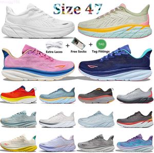 2023 HOKA ONE Bondi 8 Running Shoes Carbono Atlético Hokas Mulheres Clifton 8 9 Shifting Sand Designer Pessoas Livres Estilo de Vida Absorção de Choque Tempo de Voar Treinadores 559ess