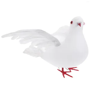 Decorative Flowers Artificial Pigeon Wing Stretching Model With Bird Sculpture Party Po Props For Home Wedding