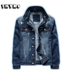 Männer Jacken Denim Vintage Klassischen Stil Motorrad Winter Jacke Männer Slim Stretch Baumwolle Casual Jeans Mäntel Männlichen Frühling 231010