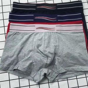 Intimunterwäsche für Herren, bequeme und atmungsaktive Jungen-Unterhose mit Streifenmuster, verschiedene Farbstile, Alltagskleidung255t